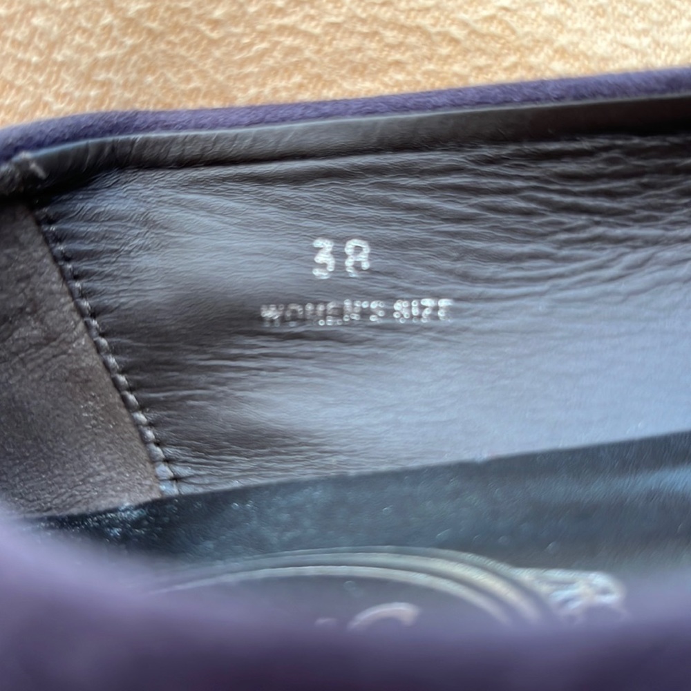 Tod’s Purple Suede/Leather Ballet Flat Shoes - Picture 7 of 16